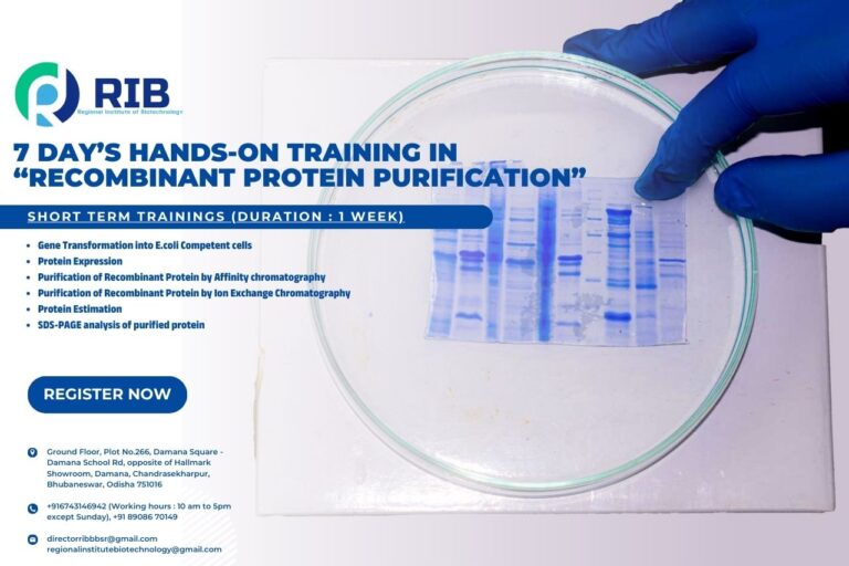 7 Day’s Hands-on Training in “Recombinant Protein Purification”